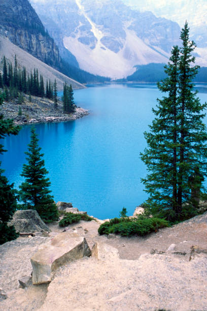Moraine Lake in Banff National Park, Alberta, Canada.  