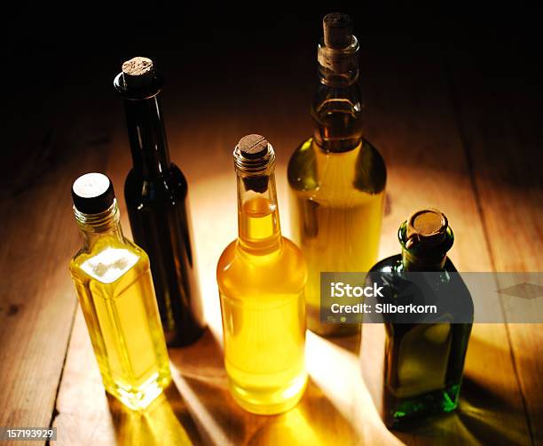 Different Sorts Of Cooking Oil Stock Photo - Download Image Now - Canola Oil, Olive Oil, Acid