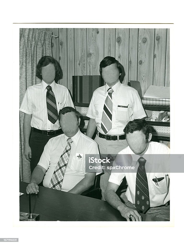 Equipe de gestão de 70's - Foto de stock de 1970-1979 royalty-free