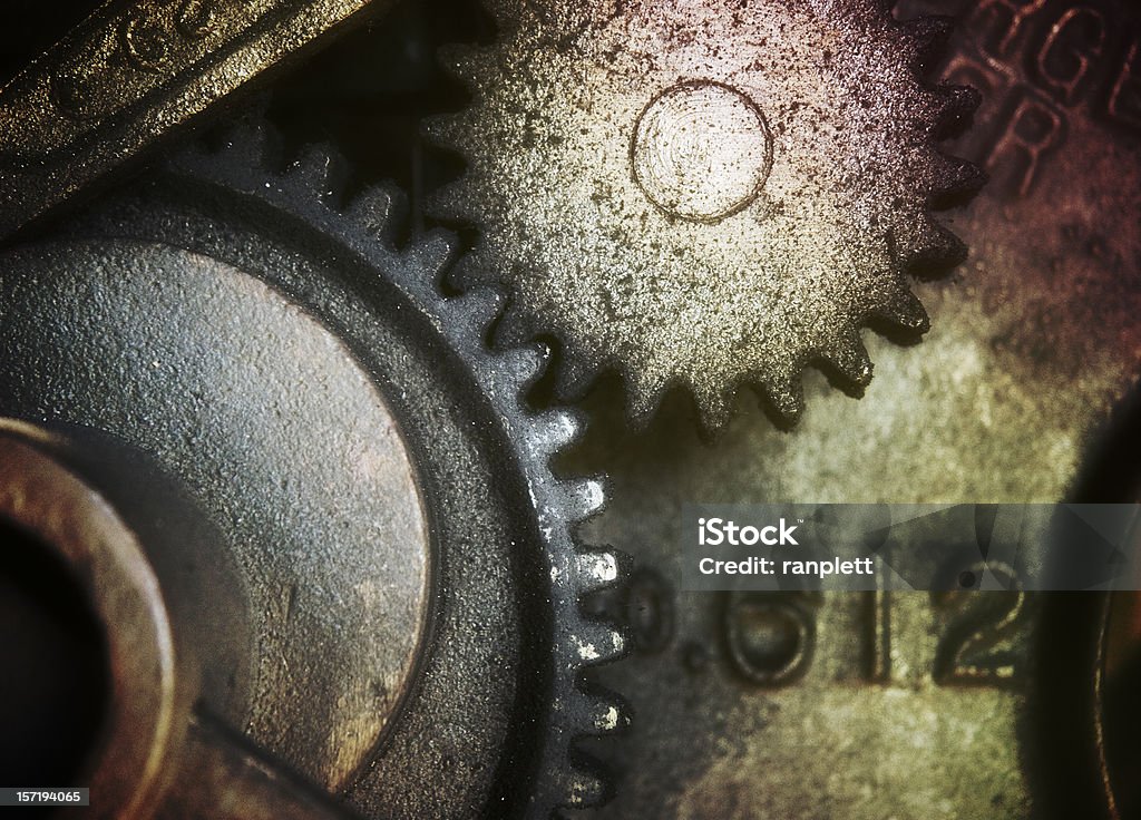 Grungy Gritty Gears  Machinery Stock Photo