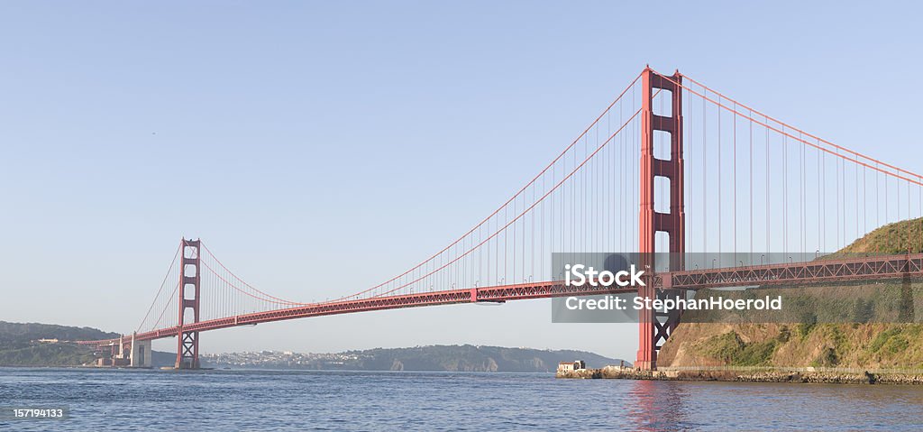 Golden Gate Bridge al mattino - Foto stock royalty-free di Acqua