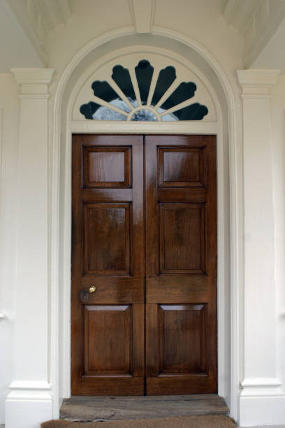 istock Front Door to Home with Fanlight 157194176