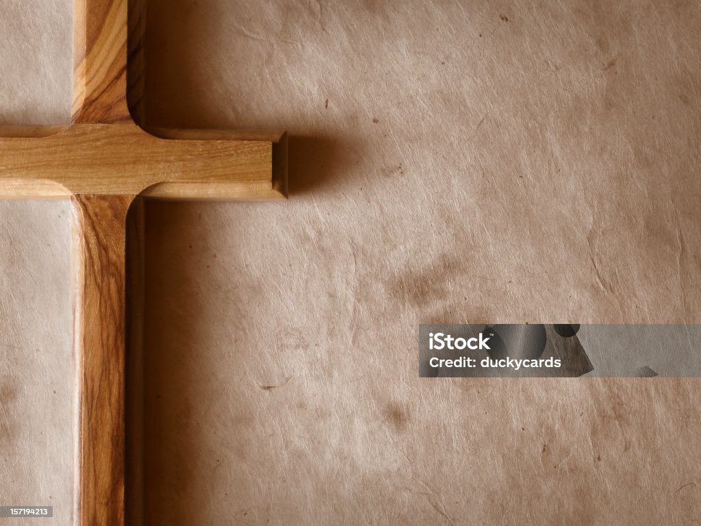 Croce di legno - Foto stock royalty-free di A forma di croce