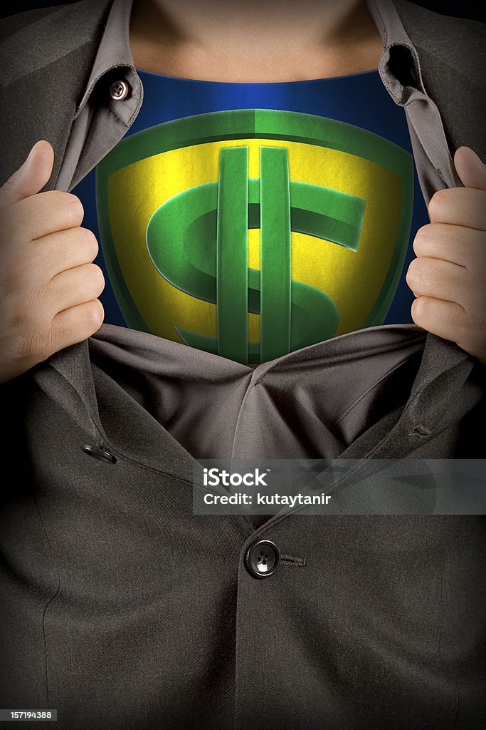 Dollarman - Foto stock royalty-free di Consulente finanziario