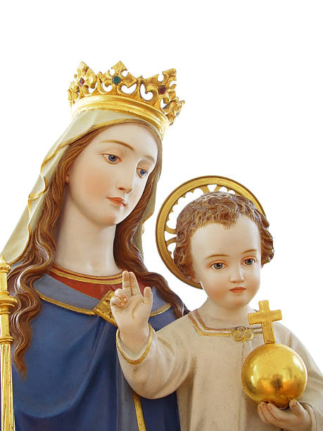 мэри и ребенок иисус/м пути - serene people tranquil scene child god стоковые фото и изображения