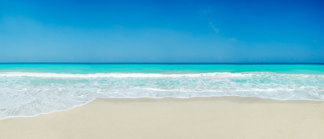 Tropical playa de arena blanca photo