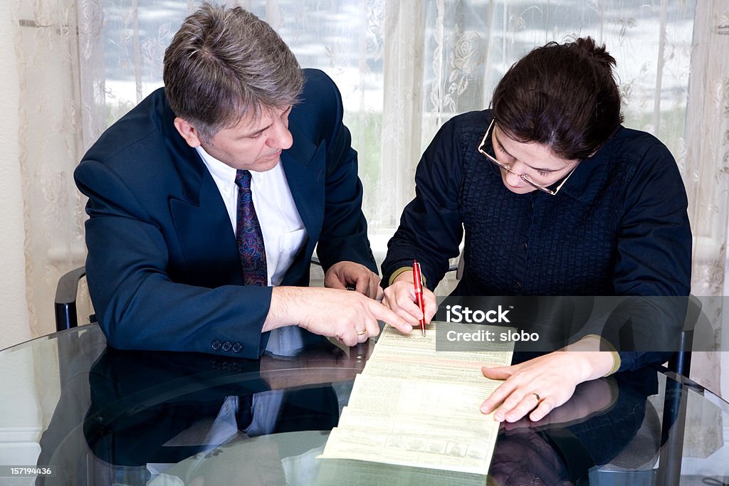 Contrato de Aconselhamento - Royalty-free Acordo Foto de stock