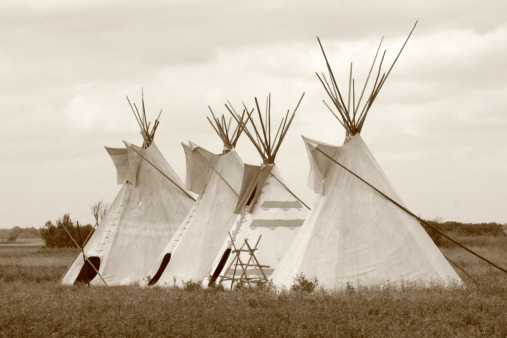 Four teepees