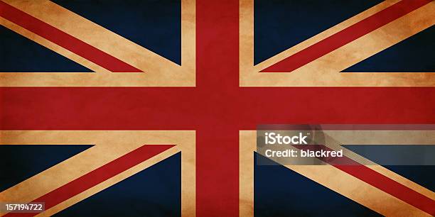 Antiguo Bandera De Reino Unido Foto de stock y más banco de imágenes de Anticuado - Anticuado, Antigualla, Bandera