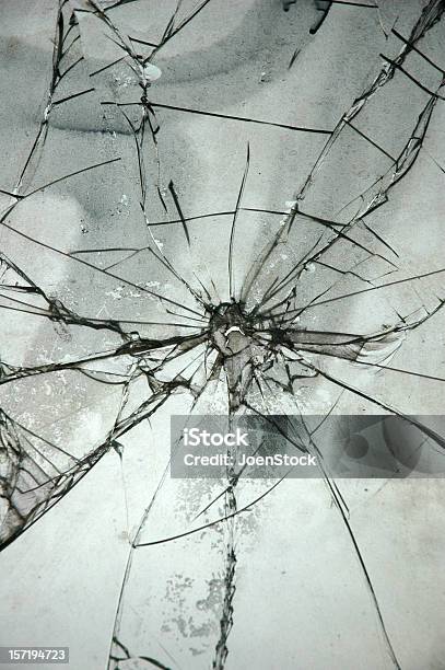 Bullet Hole Stock Photo - Download Image Now - Shattered Glass, Textured, Textured Effect