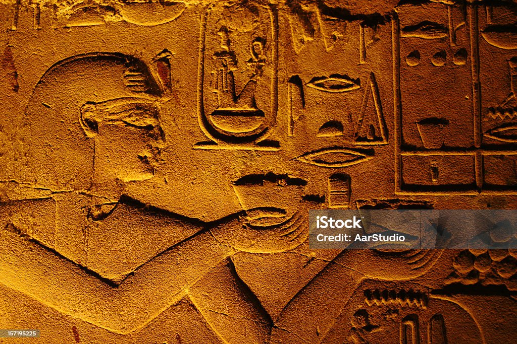 Египетский hiearoglifs - Стоковые фото Долина Царей роялти-фри