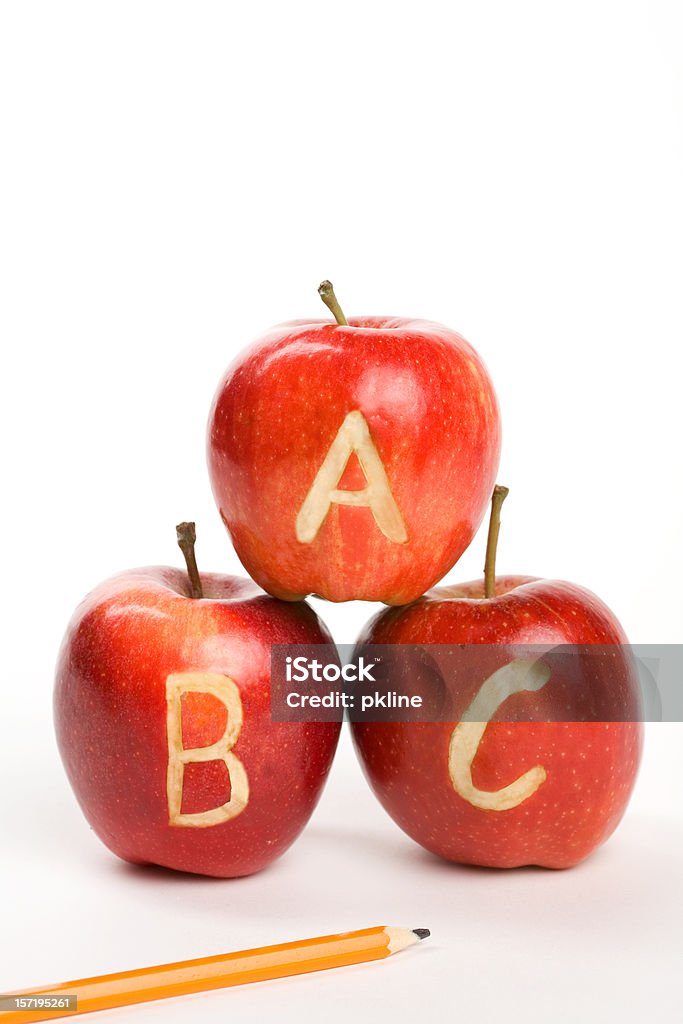 ABC pommes - Photo de Ordre alphabétique libre de droits