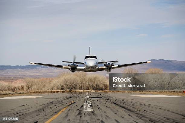 Beech 99 3 Of Series Stock Photo - Download Image Now - Front View, Landing - Touching Down, Air Vehicle