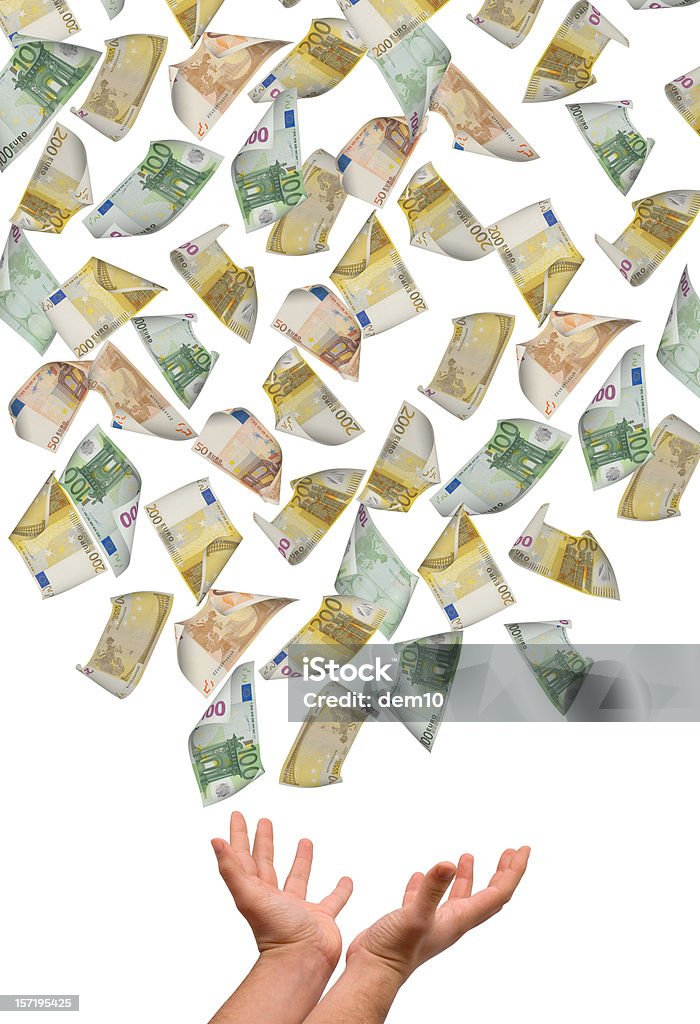 Queda do Euro - Royalty-free Nota de Euro da União Europeia Foto de stock