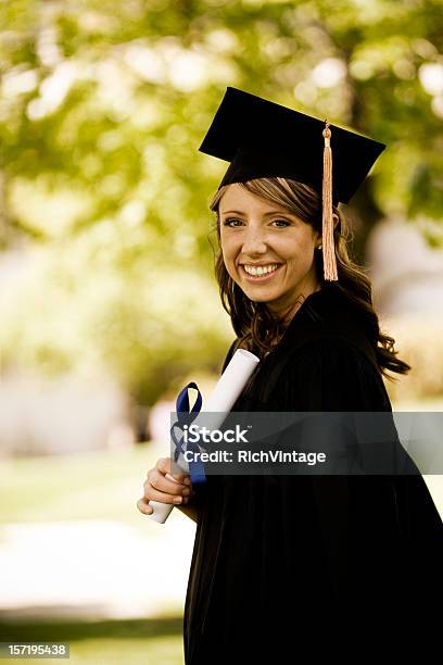 Beautiful Graduate Stock Photo - Download Image Now - Achievement, Adult, Adult Student