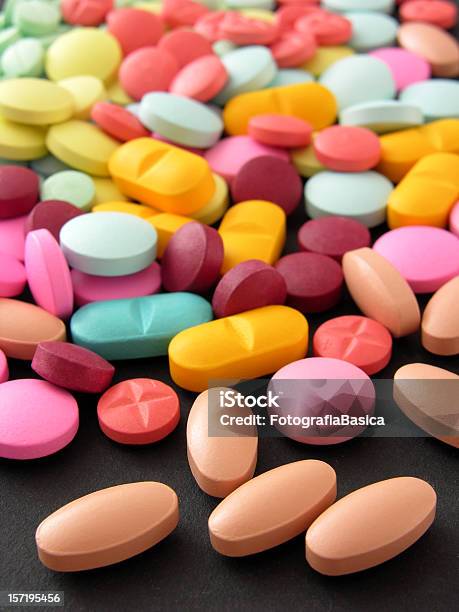 Pills Stock Photo - Download Image Now - Addiction, Color Image, Headache