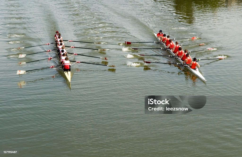 8 Mannes Rudern Race-Wettbewerb - Lizenzfrei Sportrudern Stock-Foto