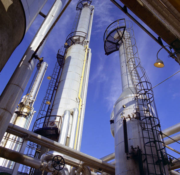 istock Gas Plant Towers 157195789
