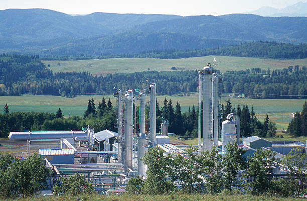 Foothills Gas Plant #1 stock photo