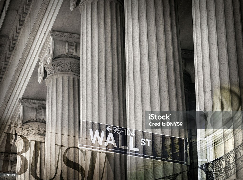 Американский бизнес - Стоковые фото Уолл-Стрит роялти-фри