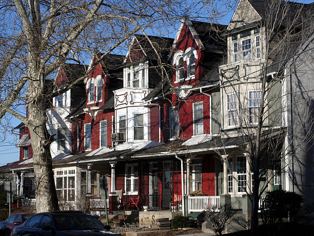 istock Colorful Red and White House 157196274