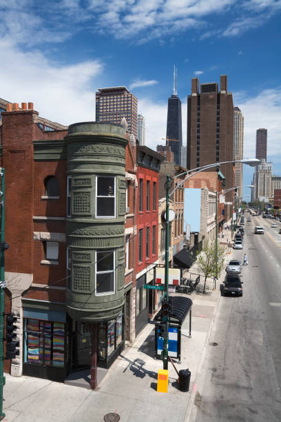 istock Corner Shop and Street, Chicago 157196375