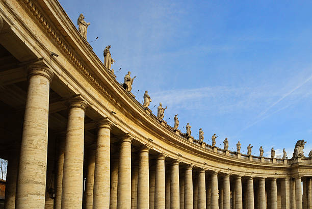 città del vaticano-colonnades - it01 foto e immagini stock