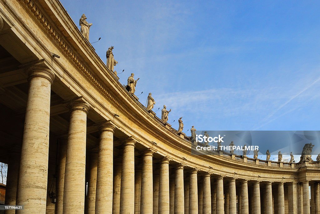 바티칸시티-colonnades - 로열티 프리 성 베드로 광장 스톡 사진