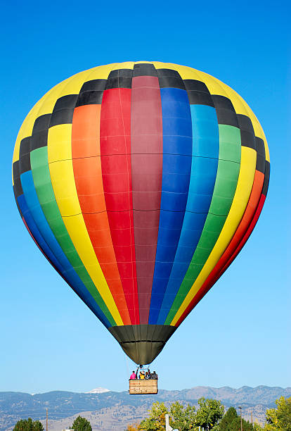 istock Colorful Hot Air Balloon over Mountains 2 157196700
