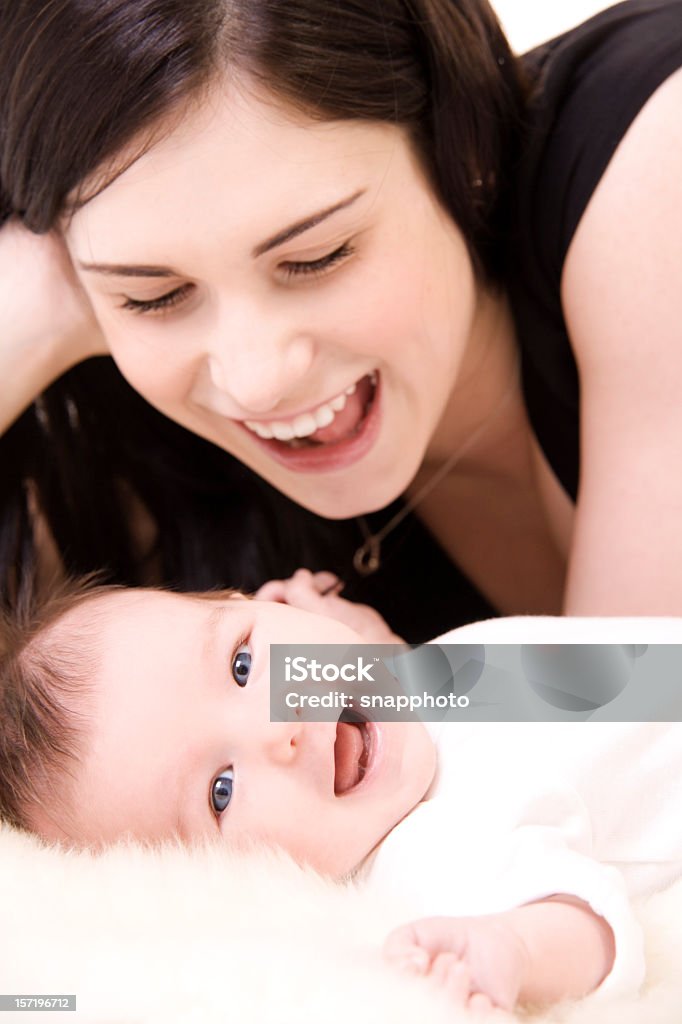 Mommy i dziecka - Zbiór zdjęć royalty-free (Brązowe włosy)