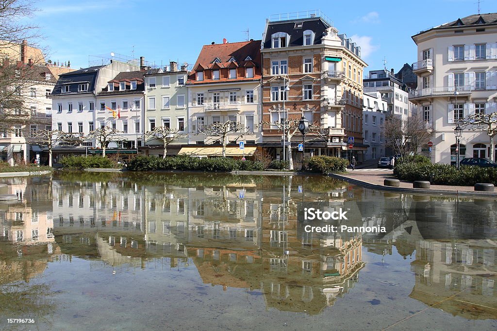Centro de la ciudad de Baden-Baden - Foto de stock de Agua libre de derechos