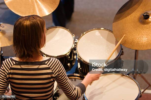 Little Drummer Girl Stock Photo - Download Image Now - Church, Drum - Percussion Instrument, Color Image