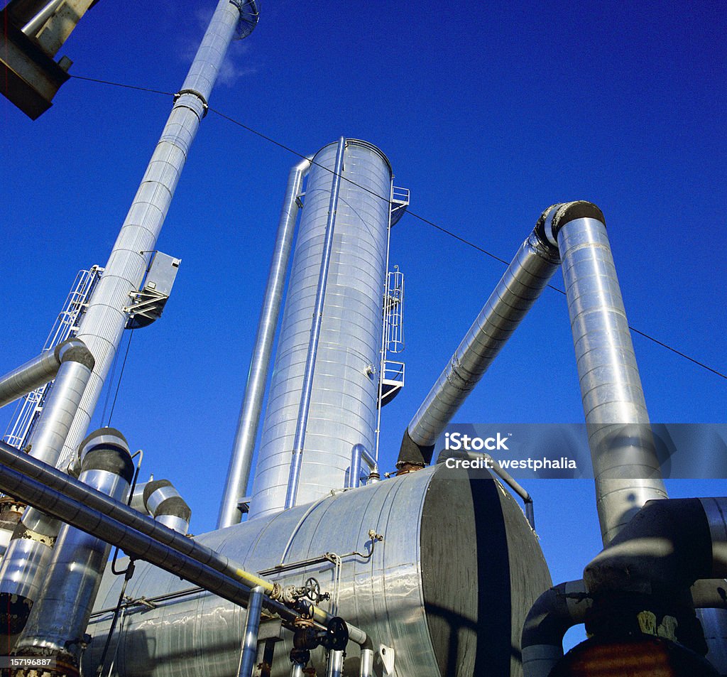Gas-Plant - Lizenzfrei Gasraffinerie Stock-Foto