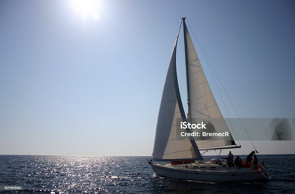 Sailing boat  Adriatic Sea Stock Photo