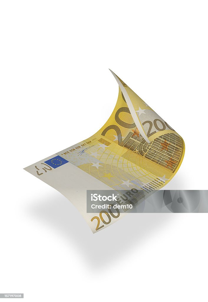 Deux cents euros (isolé - Photo de Billet de 200 euros libre de droits