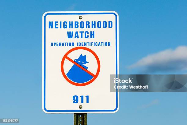 이웃이란 시계 팻말 이웃 범죄 감시에 대한 스톡 사진 및 기타 이미지 - 이웃 범죄 감시, 공동체, 주거 지구