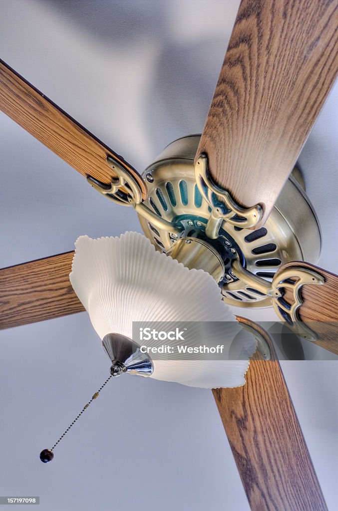 Ceiling Fan An hdr image of a five paddle ceiling fan. Ceiling Fan Stock Photo