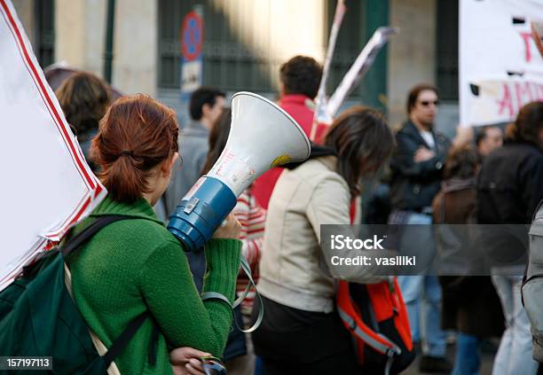 Teilnehmerdemonstration Stockfoto und mehr Bilder von Demonstration - Demonstration, Universität, Lernender
