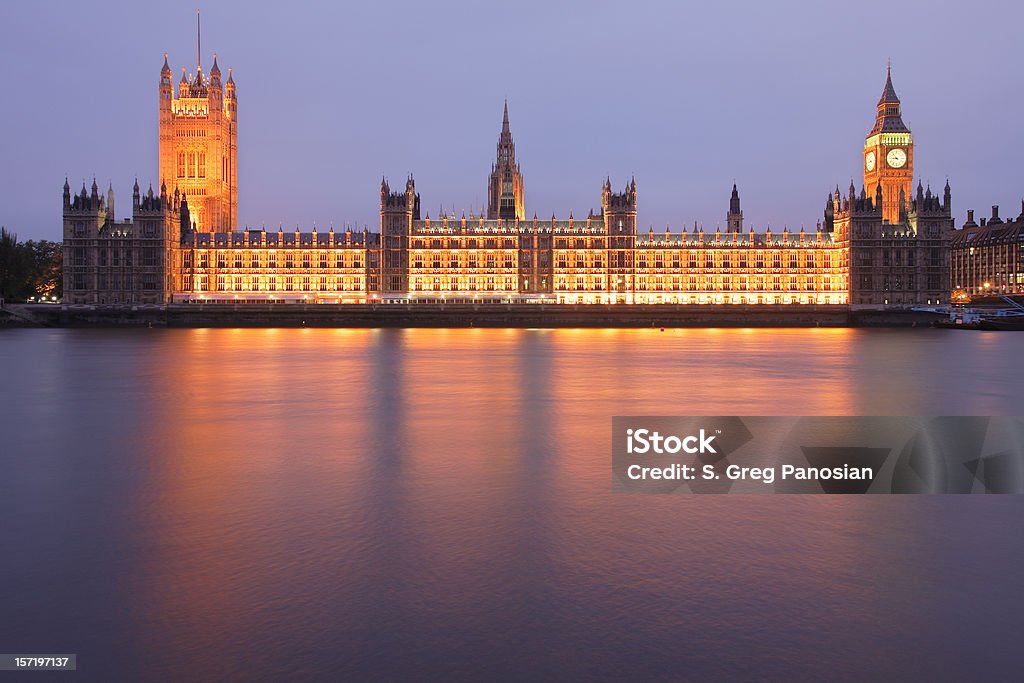 Houses of Parliament at night  Architecture Stock Photo