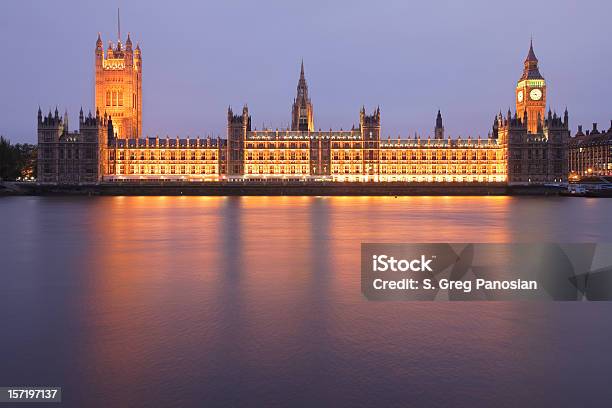 Houses Of Parliament At Night Stock Photo - Download Image Now - Architecture, Big Ben, British Culture