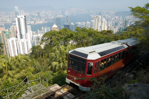 The Peak Tram in Hong Kong