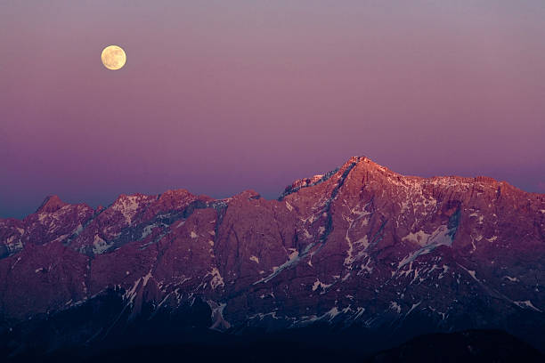 european alps in winter - zugspitze