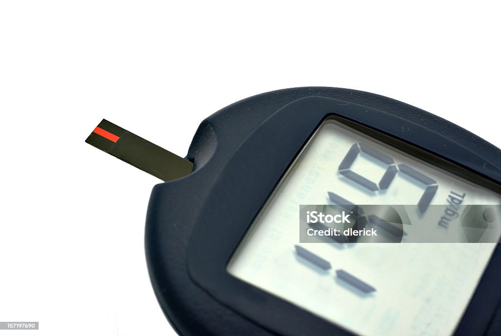 血糖値テストメーター - カラー画像のロイヤリティフリーストックフォト