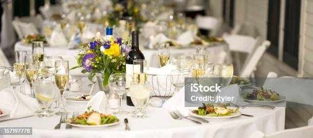 Foto de Recepção De Casamento e mais fotos de stock de Casamento - Casamento, Banquete, Mesa - Mobília