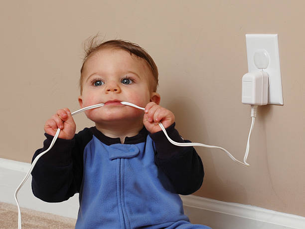 Safety Baby Cord Chew II stock photo