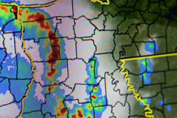 condições climáticas severas alerta - radar - fotografias e filmes do acervo