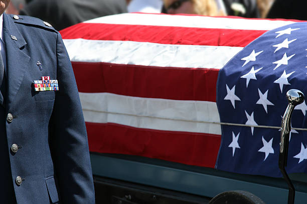 wojskowy pogrzebowe - marines funeral veteran us memorial day zdjęcia i obrazy z banku zdjęć