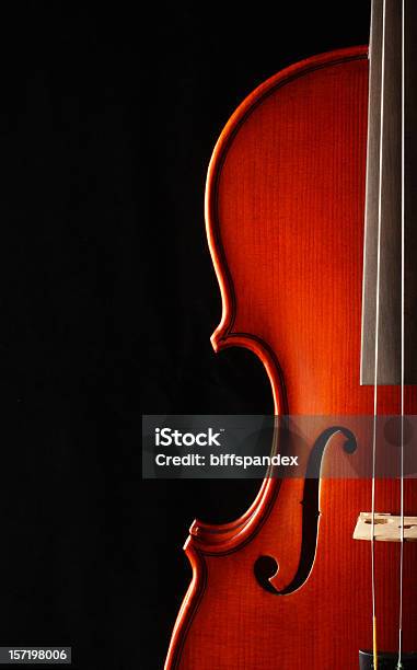 Elegante Violino - Fotografie stock e altre immagini di Orchestra sinfonica - Orchestra sinfonica, Musica, Strumento musicale