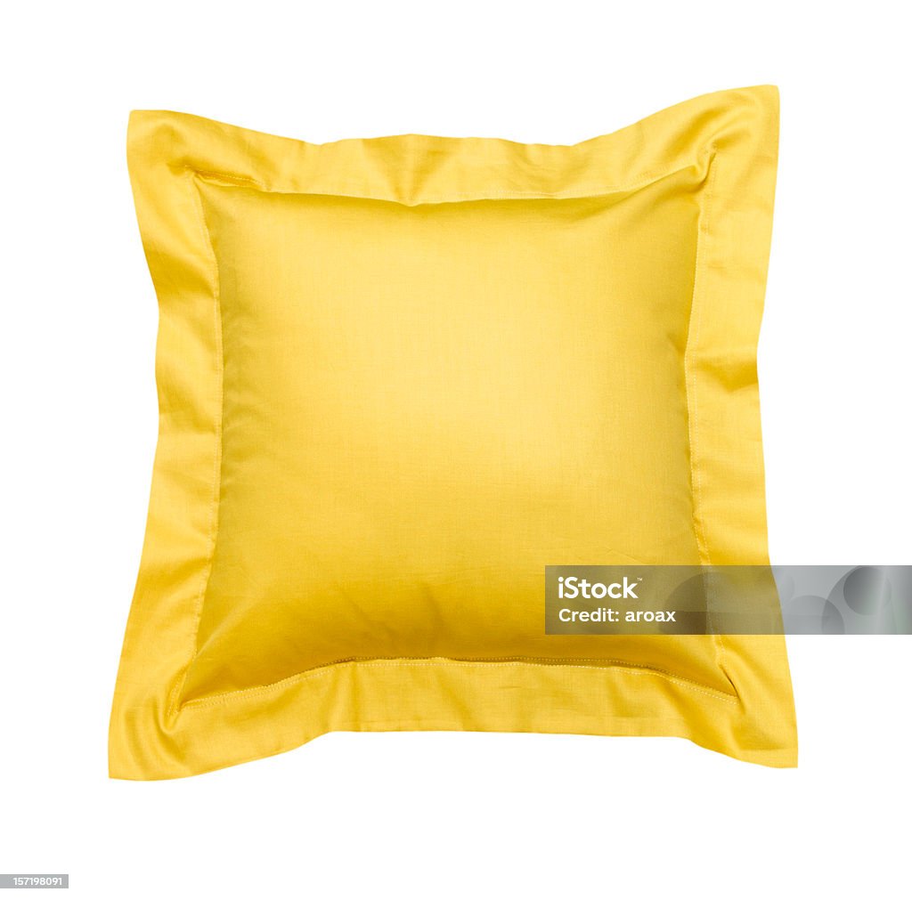 Almofada amarela - Royalty-free Almofada - Artigo de Decoração Foto de stock