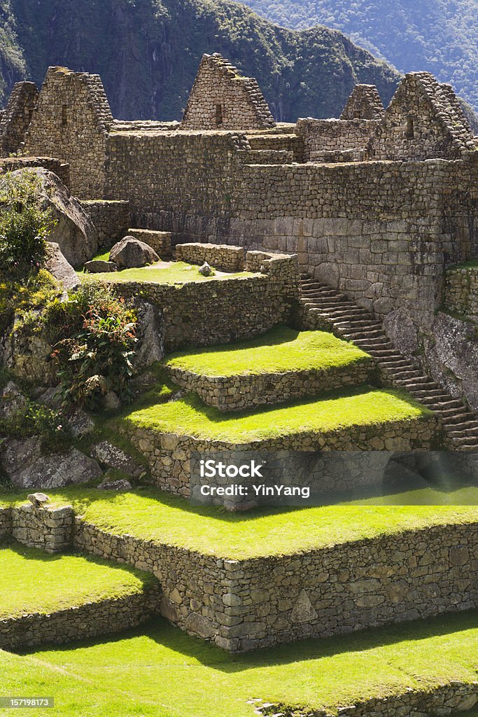 Мачу-Пикчу Inca Культура ландшафта и архитектуры, Перу, Южная Америка - Стоковые фото Перу роялти-фри